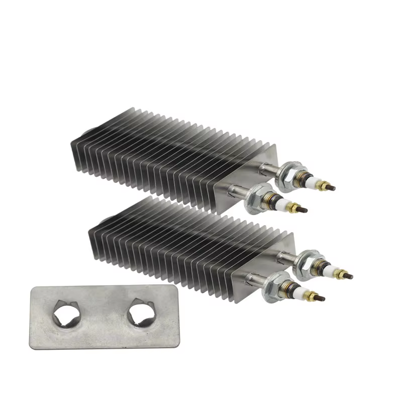 35x70mm Fin Heater 230v Stainless Steel Hot Air Fin Heater M16 Thread Electric Oven Baking Finned Heating Element