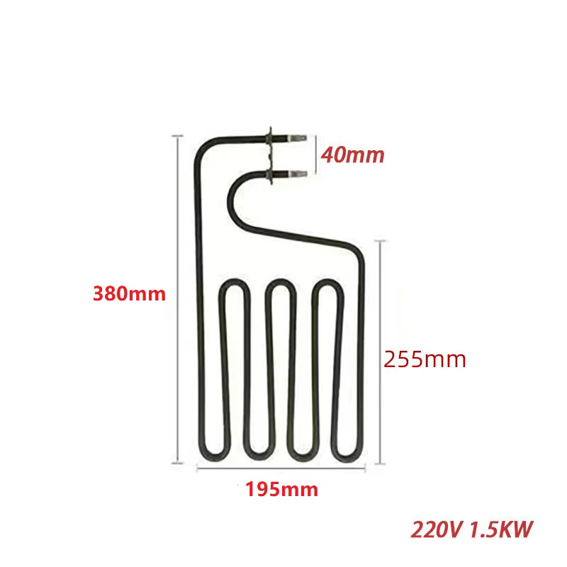 SUS304 220V Electric Heating Element High Temperature Stainless Steel Tubular Hot Air Heater Element for Sauna/Oven/Furnace