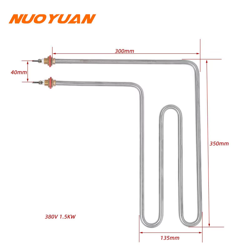 220V/380V Electric Air Heater Heating Element Stainless Steel Dry Heater 1.2KW/1.5KW for Sauna Furnace