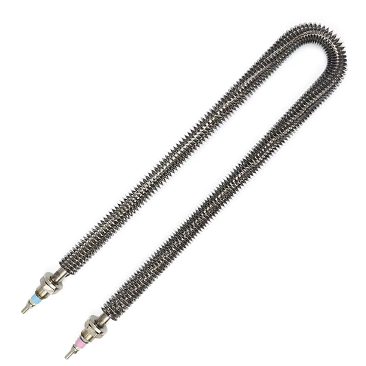220v 0.5/0.8/1/1.2/1.5/1.8/2/2.5/2.8//3kw Stainless Steel Finned Heating Element M16 Tubular Heater U Shape Air Fin Heater