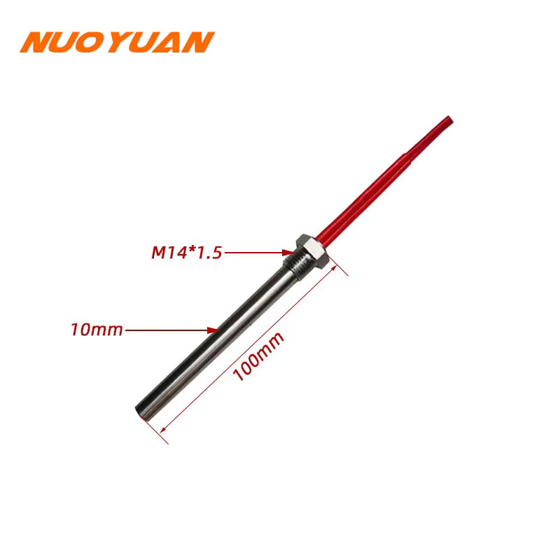 DC Cartridge Heater 12v/24v/36v/48v/60v/72v Electric Rod Heater M14*1.5 Thread Stainless Steel Tubular Heating Element