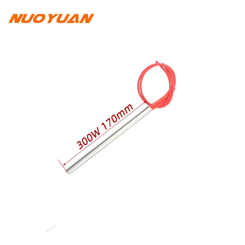 220V Pellet Igniter Cartridge Heater Stainless Steel Heating Tube Ignitor 10*140/150/170mm For Fireplace Grill Stove 300/350W