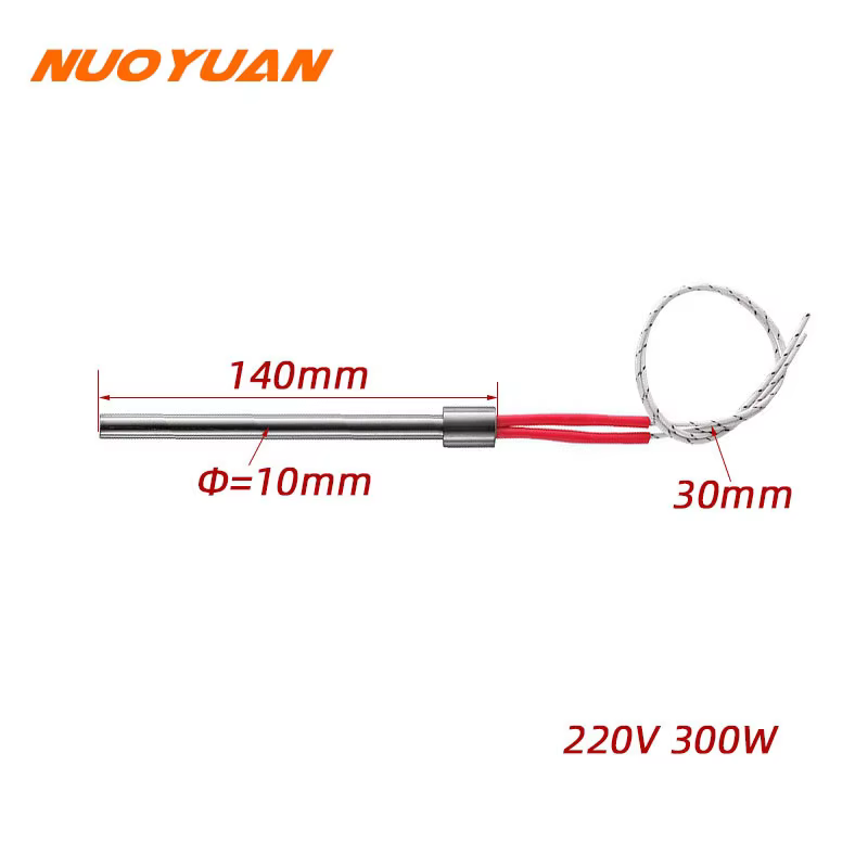 220V Pellet Igniter Cartridge Heater Stainless Steel Heating Tube Ignitor 10*140/150/170mm For Fireplace Grill Stove 300/350W