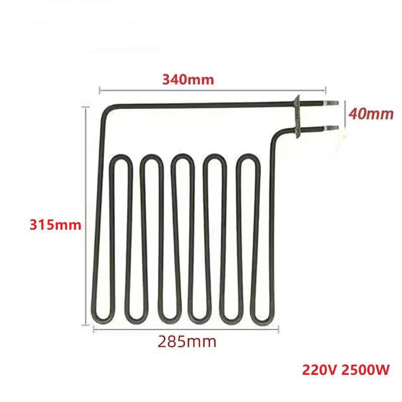 SUS304 220V Electric Heating Element High Temperature Stainless Steel Tubular Hot Air Heater Element for Sauna/Oven/Furnace
