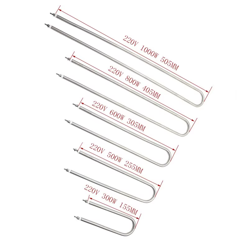 Heating Element 220V Electric Tubular Heater 200w/300w/500w/600w/800w/1000w Stainless Steel Air Heater Resistance