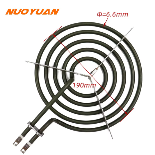 220V 2100W Stainless Steel Stove Heater Electric Heating Element Dry Burning Tubular Hot Air Heater Element for Cooktop