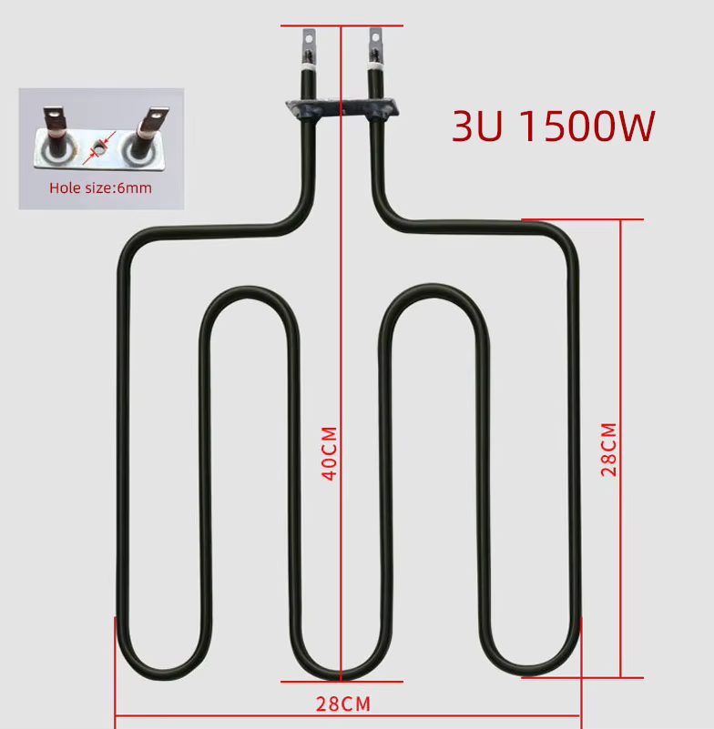 SUS304 220V Electric Heating Element High Temperature Stainless Steel Tubular Hot Air Heater Element for Sauna/Oven/Furnace
